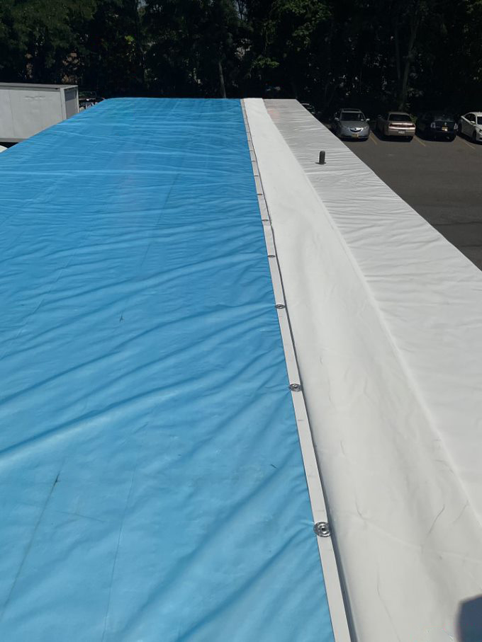 pump house membrane roof installation process