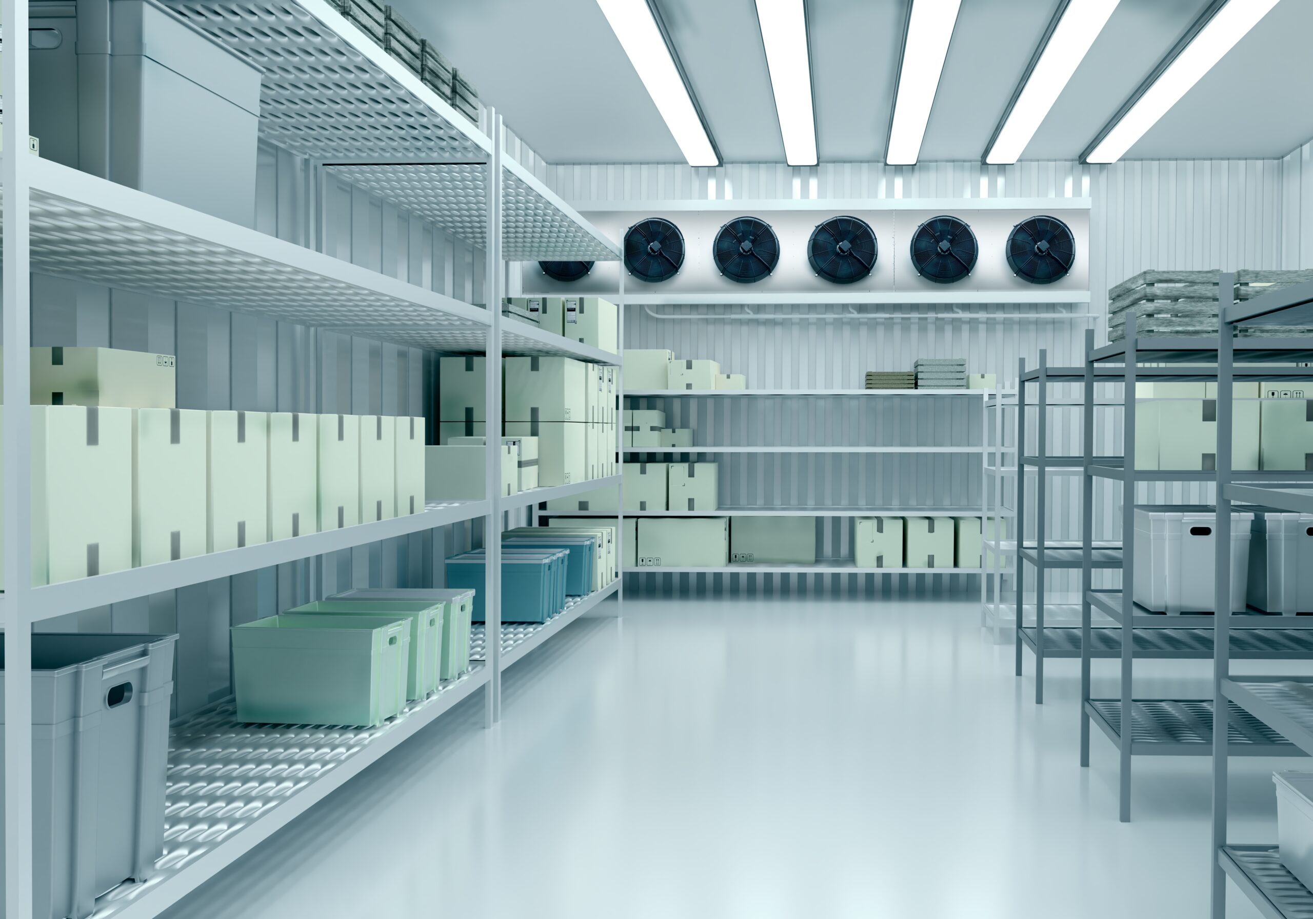 cold storage room for scientific clean rooms