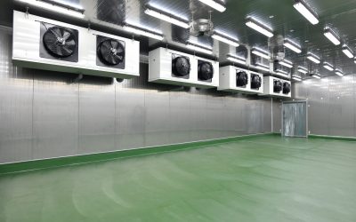 large cold room for with refrigeration units